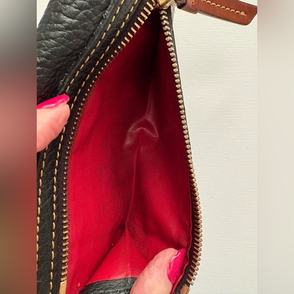 DOONEY & BOURKE Janine Satchel Crossbody Black Brown with Wallet & Dustbag - Picture 16 of 16